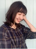 くびれ外ハネミディ