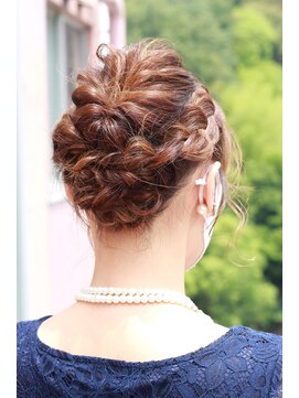 ビアージュ(Viage) #ヘアアレンジ #結婚式 #編み込み #ヘアセット #アップ