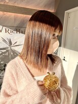 リシェイル(RICHAIR)&nbsp;髪質改善ストレート×チョコレートブラウン