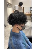 波巻きパーマ