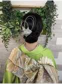 和髪 アップスタイル 着物【ヘアアレンジ 立川 ヘアセット】