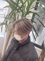 アウラ(AURA)&nbsp;ブリーチカラーメンズバレイヤージュハイトーン