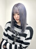 《Anli KANAKO》ロングレイヤー ブリーチ シルバーアッシュ