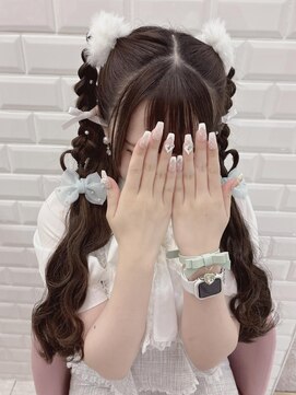 リルミー(Lilme) 他のこと被りにくい三つ編みハートツイン*まゆ