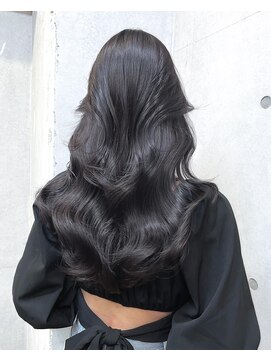 サイン 渋谷(SIGN) ザクザクレイヤーカット巻き方簡単ミディアムロング韓国表参道