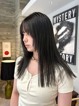 ヲタク(wotaku.) ダークグレージュ暗髪カラー透明感カラーくすみカラーオリーブ