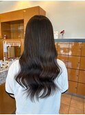 艶々髪質改善カラー×20代チョコブラウン