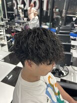 オーシャントーキョー(OCEAN TOKYO)&nbsp;メンズパーマツイスパ波巻きスパイラルマッシュセンターパート