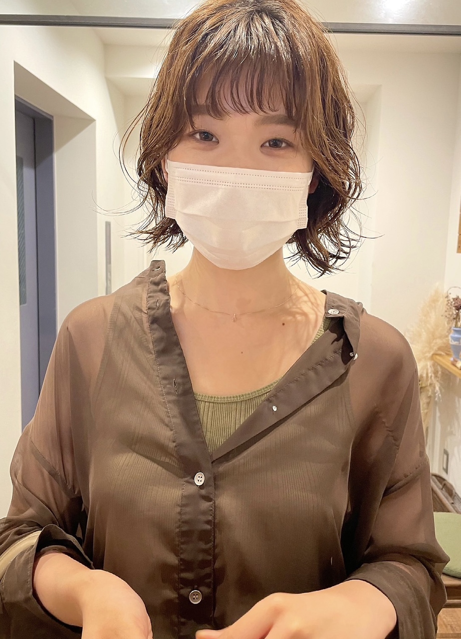 ショートボブパーマ