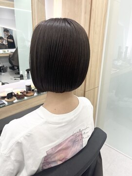 クシュ 本川越店(kusyu...) イメチェンホワイトブロンド外ハネボブ美髪ワイドバング韓国黒髪