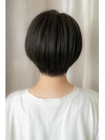 カバーヘア ブリス 志木南口駅前店(COVER HAIR bliss)&nbsp;□アッシュブラック丸みショートマッシュ403志木10代20代30代