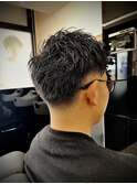 サイドツーブロック+バック刈り上げ