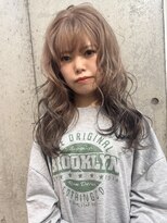 ラニヘアサロン(lani hair salon)&nbsp;ミルクティー/ベージュカラー/裾カラー/デザインカラー/ブリーチ