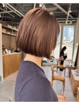 エルム 府中(yelm) 【ブラウンカラー×ボブ】#ダブルカラー#ケアブリーチ