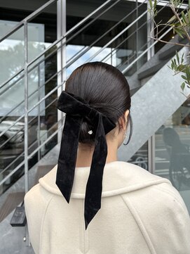 カチモリのタイトシニヨン