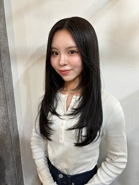 赤み消しカラー/暗髪/レイヤーカット/袋町