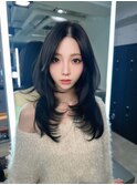 表参道/クラゲヘアー/オリーブグレー/小顔/ココアベージュ/渋谷