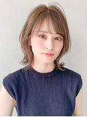 大人可愛いイメチェンミディアムレイヤーカット#263f1229