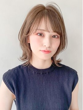 アグノス 青山(Agnos) 大人可愛いイメチェンミディアムレイヤーカット#263f1229
