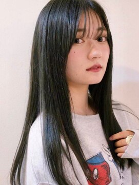 アンドレイ 表参道(andrey) 着物ヘア/ダークアッシュ/ミディアムレイヤーカット/表参道