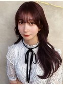 暗めカラー/韓国風巻き/レイヤーカット/髪質改善/縮毛矯正/池袋