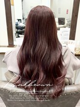 *艶ピンクブラウンカラー*