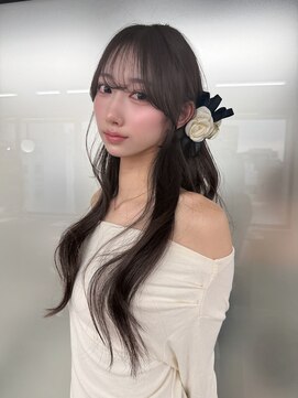 ボタン ハカタ(VOTAN hakata) 博多/顔周りカット/前髪カット/アレンジヘア/グレージュ