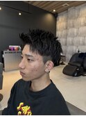 ツーブロアップバング