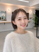 フォト 新宿三丁目(foto) 髪質改善地毛風縮毛矯正くびれレイヤー切りっぱなしボブ