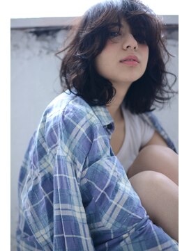 ミラバイグリーン(Mira by green) 『Grunge bob』×『black ash』☆-medium- #