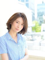 グラマラスなミックスカールで作る大人エレガントのボブスタイル