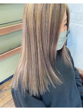 ガルボ ヘアー(garbo hair) #オススメ#ハイライト#高知ヘアカラー#外国人風#ブリーチ
