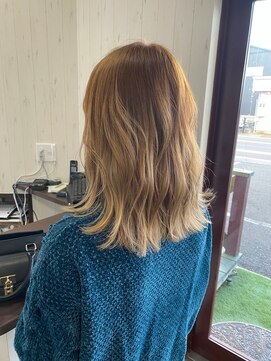 ヘアー リードレス(hair Re:dress) ハイトーンカラー☆ツヤ＿大人かわいいゆるふわロング20代30代