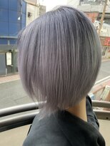 メモリーズ(Memories)&nbsp;【Memories】前下がりボブ×シルバーグレージュ