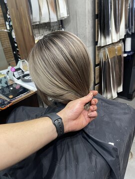 ラフ(LAFF) #黒髪#ボブルフ#ネビージュ#小顔#ワンレン