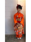 七五三 綺麗な 面 凛とした 可愛い 日本髪風 ヘアアレンジ
