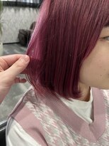 アローズ 荒尾店(arose)&nbsp;10代20代大人可愛い夏カラーハイトーンピンク艶髪ボブ
