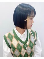 モリオフロムロンドン 松戸店(Morio from London)&nbsp;【松戸　石山】顎ライン切りっぱなしボブミニボブ耳掛け