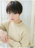 mod's姪浜/ステップボーンカット黒髪艶感マッシュルームヘアg