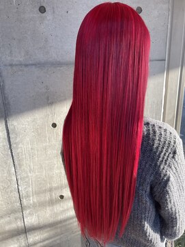 アオ 甲府本店(AO) 《AO hair》原色レッドカラー