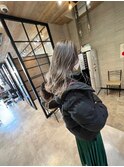 韓国風　エギョモリ　ヨシンモリ　ミルクティーベージュ　ボブ