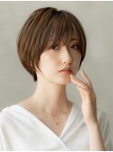 20代30代大人美人ショートボブ/ショートヘア/オリーブベージュ