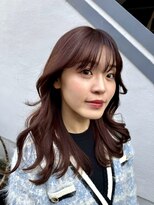 サル(saru)&nbsp;☆顔周りレイヤー＋ボルドーカラー☆