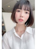 ★ワトワ姫カットマッシュボブ美髪シフォンベージュシアーカラー