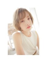 ヘアーズ ベリー 平尾店(hairs BERRY)&nbsp;BERRY＿ボブ＿グレージュ＿デザインカラー＿ショート