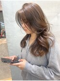 【伊勢】ミディアムレイヤー×オリーブグレージュ