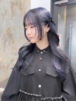 ソル 栄矢場町(SOL)&nbsp;ネイビーカラー/ヨシンモリ/レイヤーカット/名古屋美容院