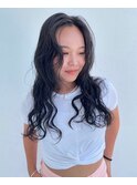 【Moana Lua】#デジタルパーマ#ブルーブラック#ダークカラー