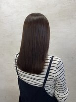 アンジェリカ(Angelica Total Beauty Lifestyle Design)&nbsp;ツヤ髪ブラウンカラーストレートロングヘア