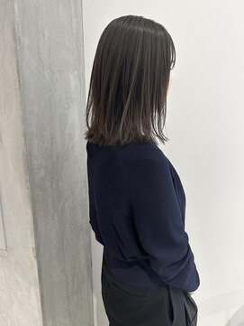 ヨーク(YOKE) YOKE 切りっぱなしボブ結べるボブオリーブアッシュグレージュ